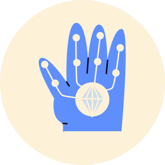 인공지능 손 일러스트